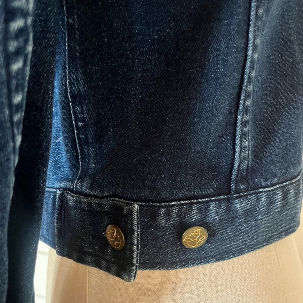 Draper James Ruffle Neck Denim Jacket - Picture 7 of 10